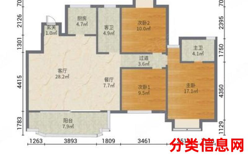 南昌绿地国际博览城卧珑,3室2厅二手房出售,报价：135万元