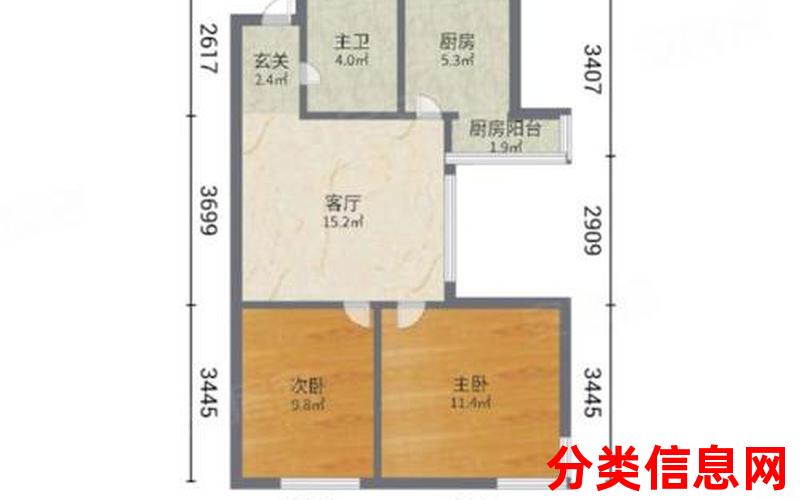 庆阳华云茗苑,2室2厅二手房出售,报价：73万元