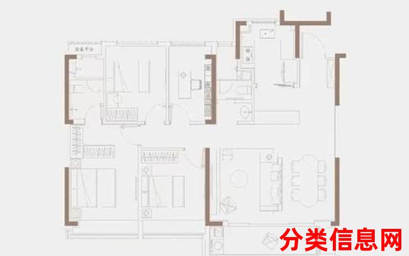 绿地绿禾名邸丨4室2厅二手房出售,报价：129万元